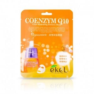 ekel coenzym q10 ultra hydrating essense mask pretnovecošanās auduma maska ar koenzīmu q10