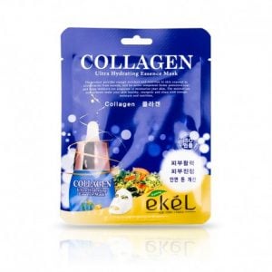 ekel collagen ultra hydrating mask auduma maska ādas tvirtumam ar kolagēnu