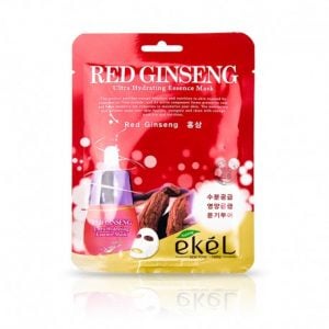 ekel red ginseng essential mask auduma maska ādas elastībai ar sarkanā žeņšeņa ekstraktu