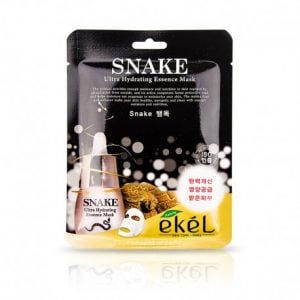 ekel snake ultra hydrating essence mask auduma maska ar botoksa efektu grumbu izlīdzināšanai