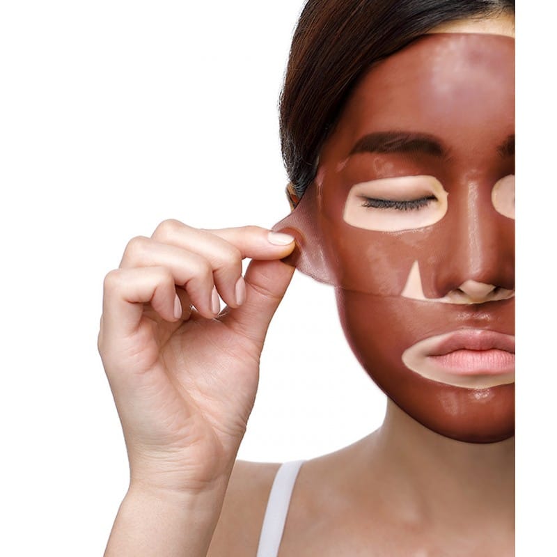 Ohlazhdajushhaja Gidrogelevaja Maska Dlja Lica S Kakao Petitfee Cacao Energizing Hydrogel3 800x800