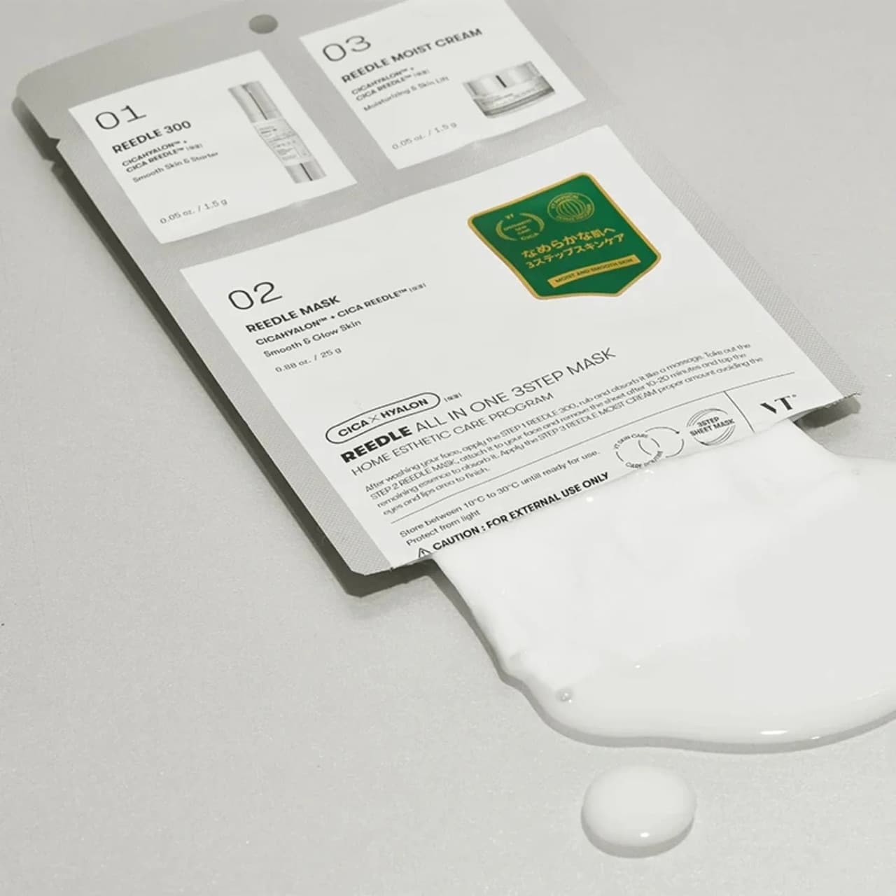 Vt Cosmetics Reedle Shot All In One 3 Step Mask 1 Pc Kbeauty Australia Texture 50600