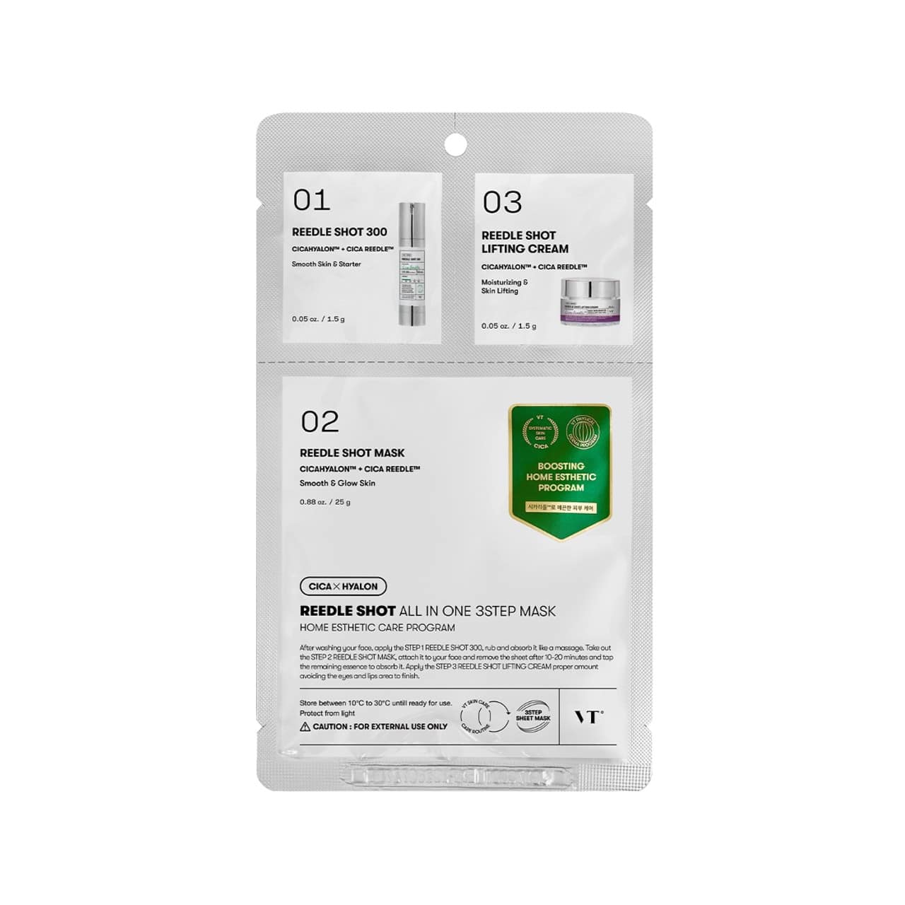 Vt Cosmetics Reedle Shot All In One 3 Step Mask 1 Pc Kbeauty Australia 55967